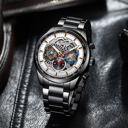 CURREN 8391 Men's Stainless Steel Watch