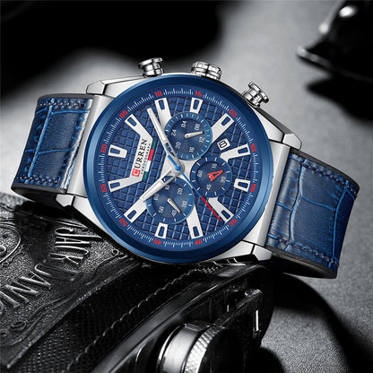 CURREN 8392 Men's Rubber Straps Watch