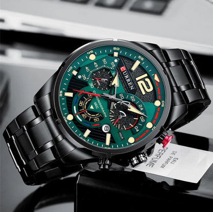 CURREN 8395 Men's Stainless Steel Watch