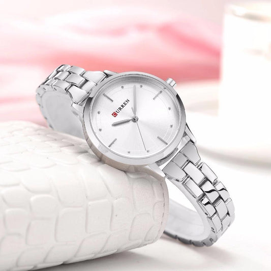 CURREN Original Brand Stainless Steel Band Wrist Watch For Couples With Brand (Box & Bag)