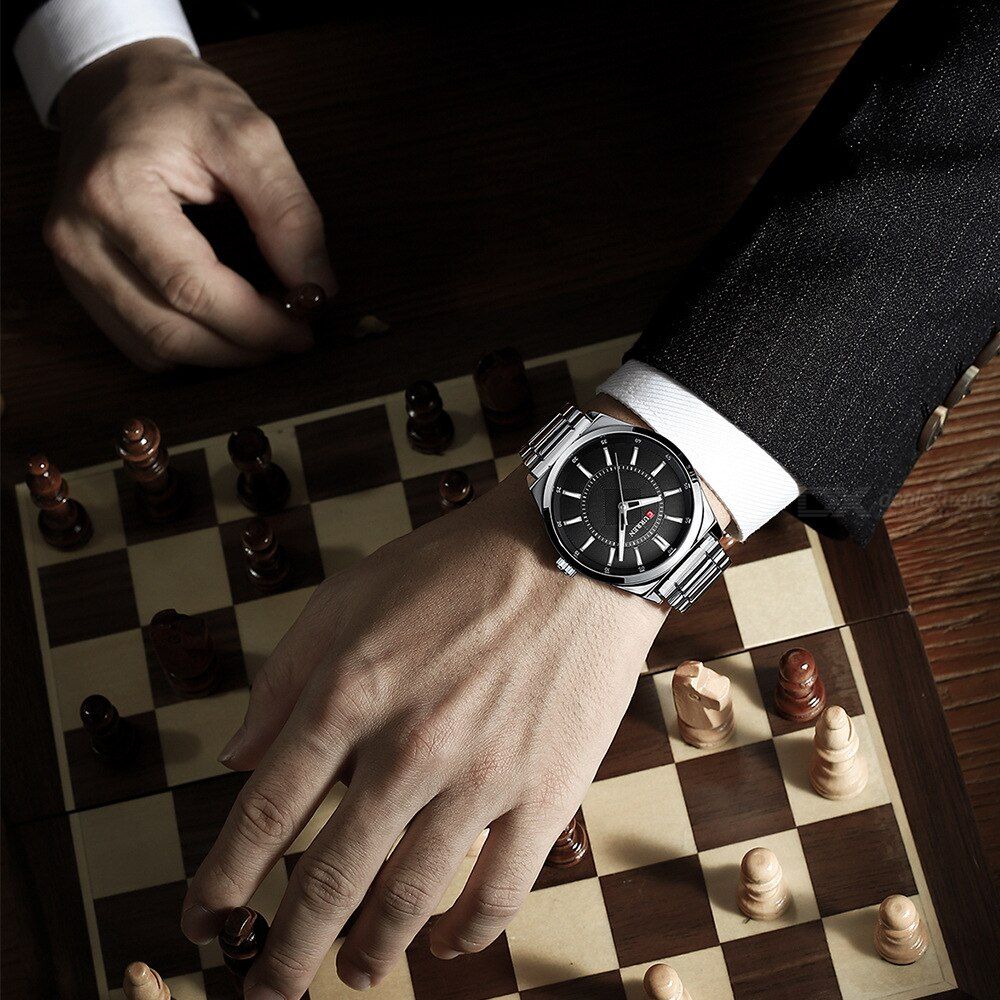 CURREN 8407 Men's Stainless Steel Watch