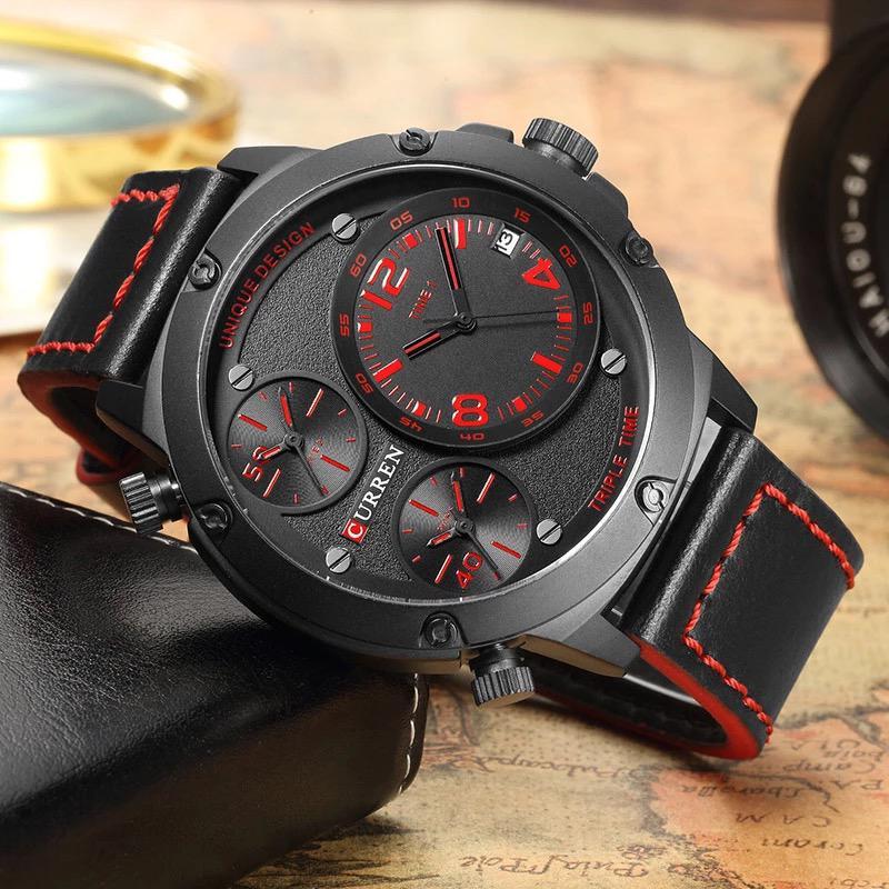 CURREN 8262 Men's Leather Straps Watch