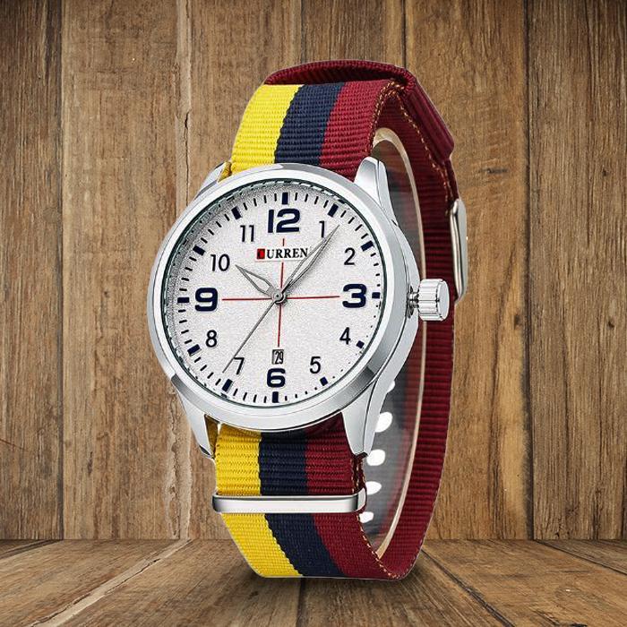 CURREN 8195 Men's Leather Straps Watch
