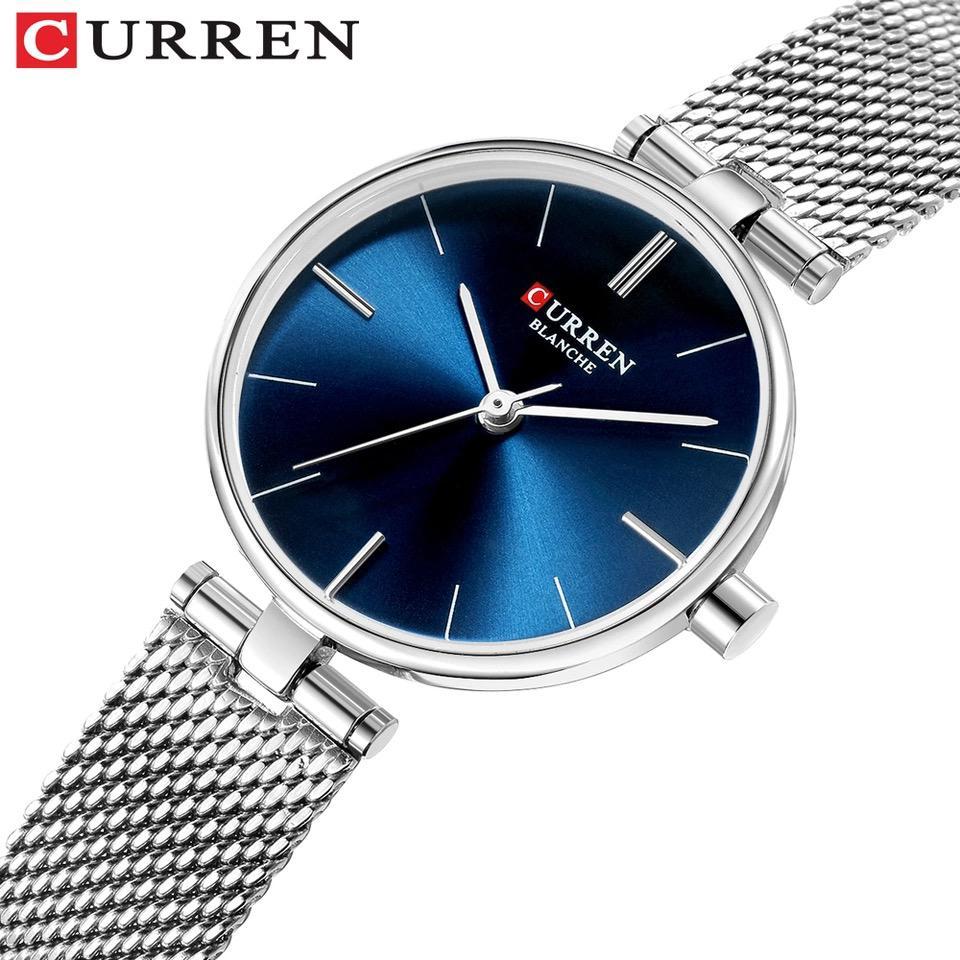 CURREN Original Brand Stainless Steel Band Wrist Watch For Women With Brand (Box & Bag)-9038