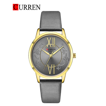 CURREN 9049 Women's Leather Straps Watch
