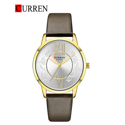 CURREN 9049 Women's Leather Straps Watch