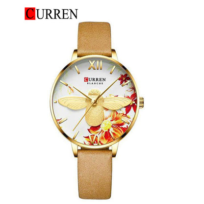 CURREN 9061 Women's Leather Straps Watch