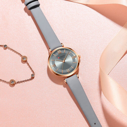 CURREN 9079 Women's Leather Straps Watch