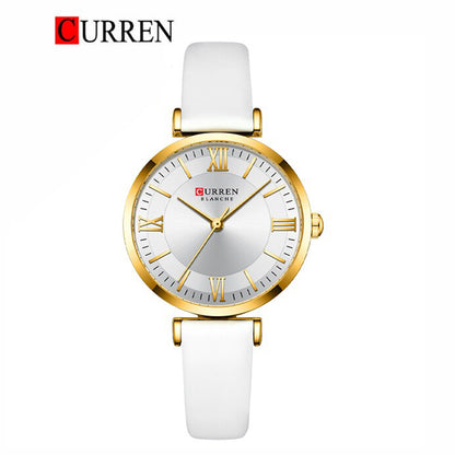 CURREN Original Brand Leather Straps Wrist Watch For Women With Brand (Box & Bag)-9079