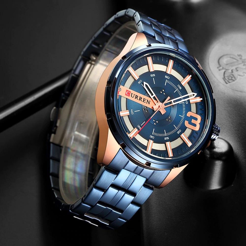 CURREN Couples Stainless Steel Watch