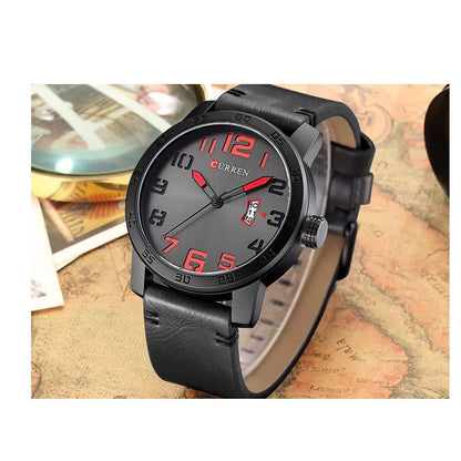 CURREN 8254 Men's Leather Straps Watch