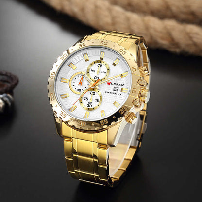 CURREN 8334 Men's Stainless Steel Watch