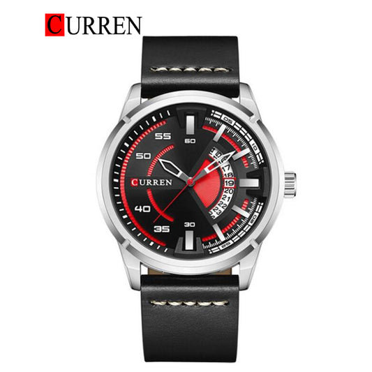 CURREN 8298 Men's Leather Straps Watch