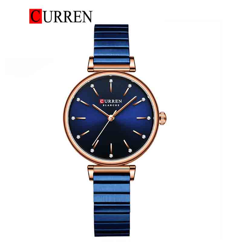 CURREN Original Brand Stainless Steel Band Wrist Watch For Women With Brand (Box & Bag)-9081
