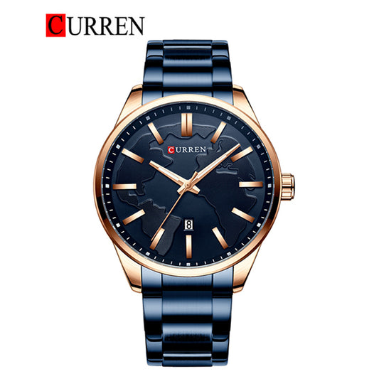 CURREN Original Brand Stainless Steel Band Wrist Watch For Men With Brand (Box & Bag)-8366