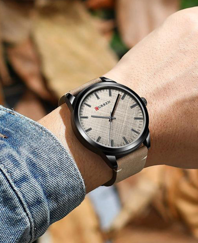 CURREN 8386 Men's Leather Straps Watch