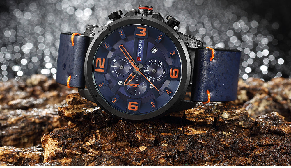 CURREN 8288 Men's Leather Straps Watch
