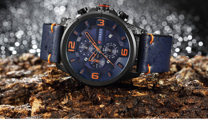 CURREN 8288 Men's Leather Straps Watch