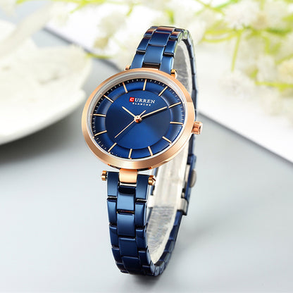 CURREN Couples Stainless Steel Watch