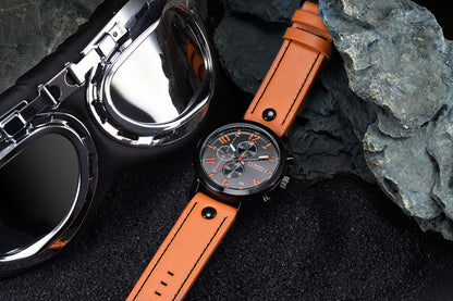 CURREN 8192 Men's Leather Straps Watch