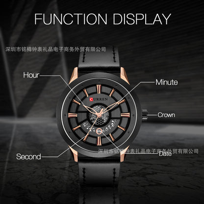 CURREN 8330 Men's Leather Straps Watch