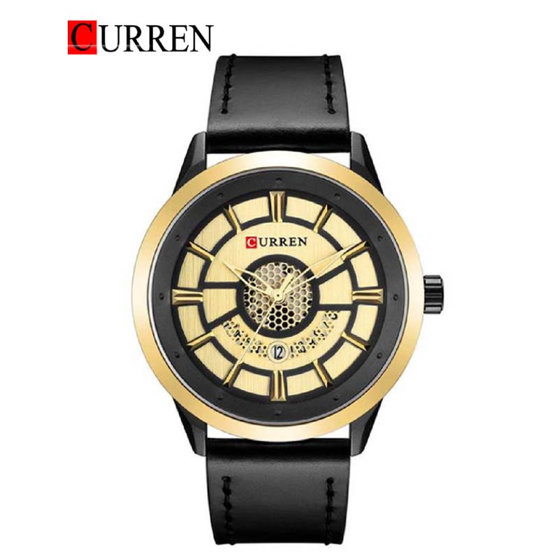 CURREN Original Brand Leather Straps Wrist Watch For Men With Brand (Box & Bag)-8330