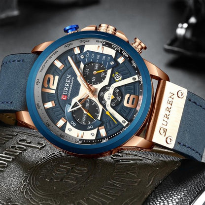 CURREN 8329 Men's Leather Straps Watch
