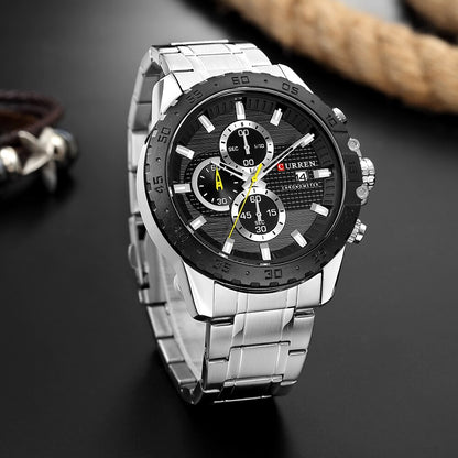 CURREN 8334 Men's Stainless Steel Watch