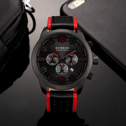 CURREN 8289 Men's Leather Straps Watch