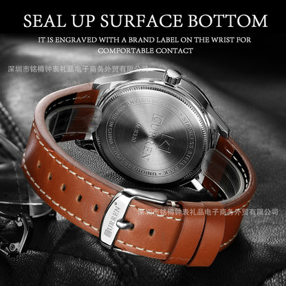 CURREN 8330 Men's Leather Straps Watch
