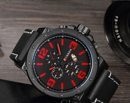 CURREN 8230 Men's Leather Straps Watch