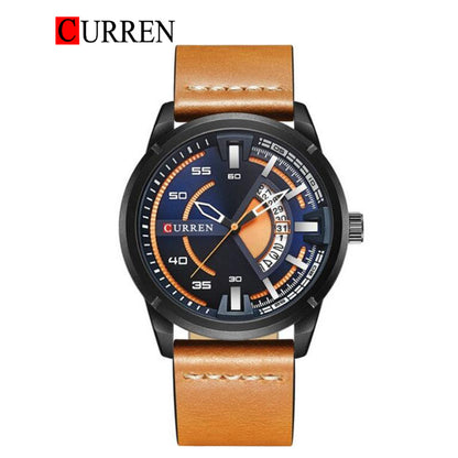 CURREN 8298 Men's Leather Straps Watch