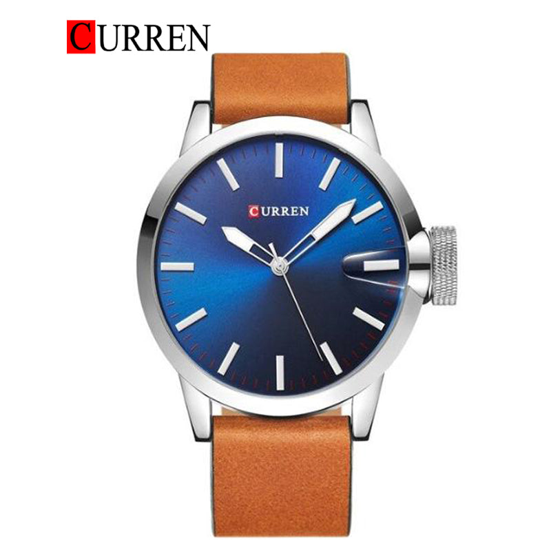 CURREN 8208 Men's Leather Straps Watch