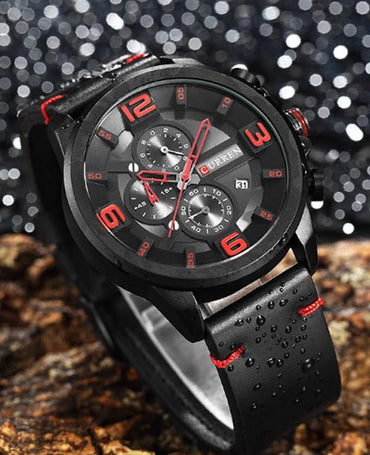 CURREN 8288 Men's Leather Straps Watch