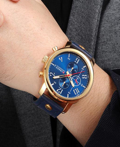 CURREN 8192 Men's Leather Straps Watch