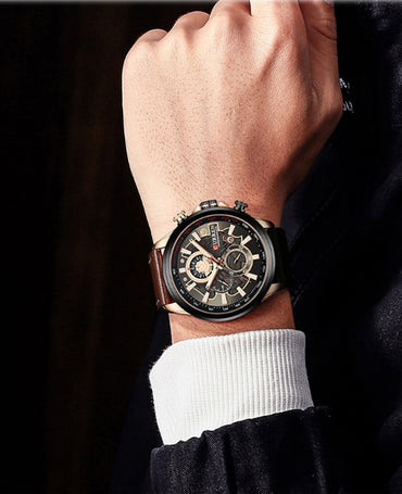 CURREN 8380 Men's Leather Straps Watch