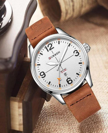 CURREN 8265 Men's Leather Straps Watch