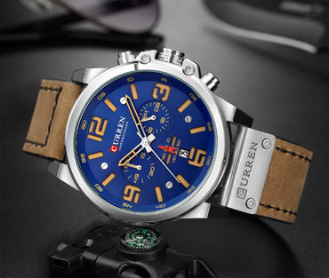 CURREN 8314 Men's Leather Straps Watch