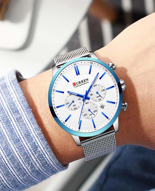 CURREN 8340 Men's Stainless Steel Watch