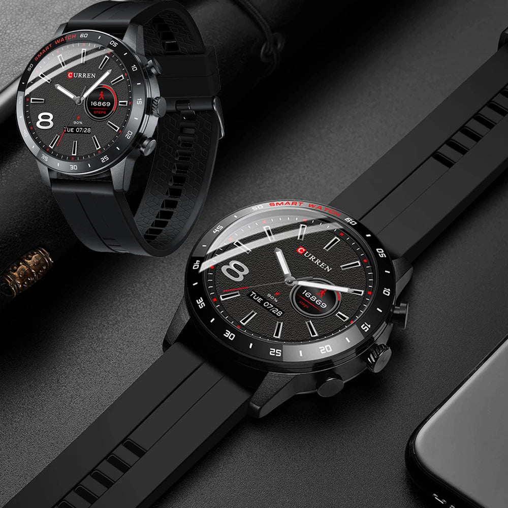 CURREN 6001 Men's Rubber Straps Watch