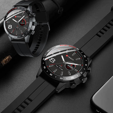 CURREN Original Brand Rubber Straps Wrist Smart Watch For Men & Women With Brand (Box & Bag)-6001