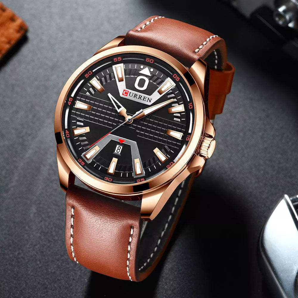 CURREN 8379 Men's Leather Straps Watch