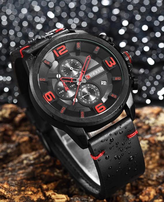 CURREN 8287 Men's Leather Straps Watch