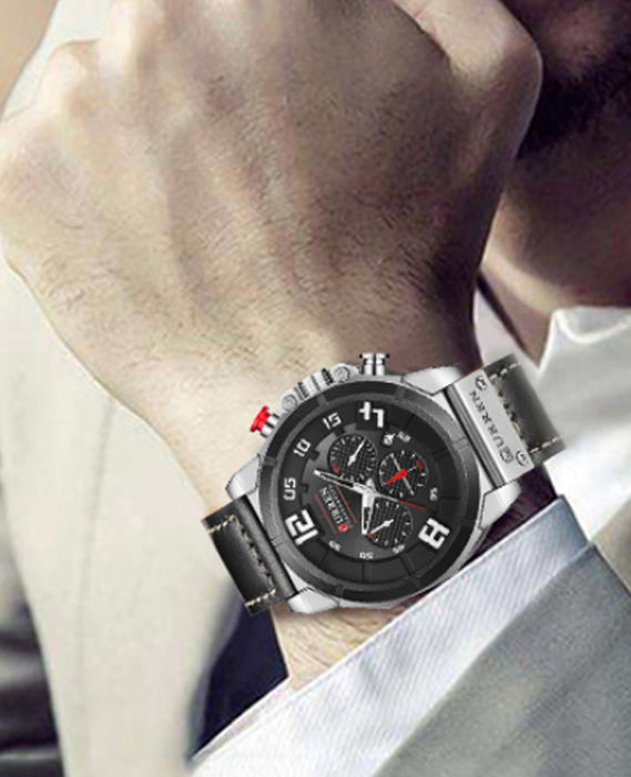 CURREN 8287 Men's Leather Straps Watch