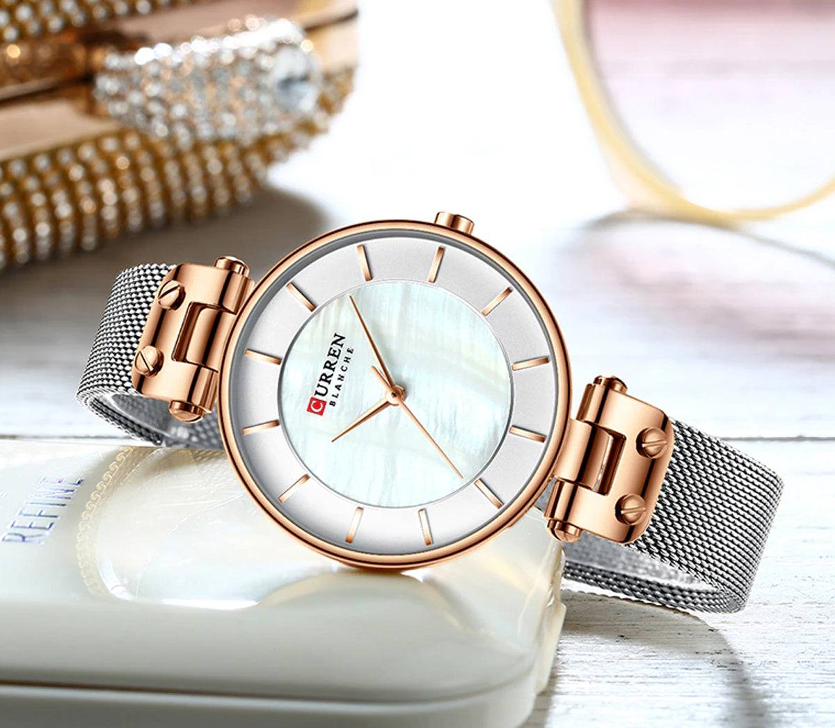 CURREN 9056 Women's Stainless Steel Watch