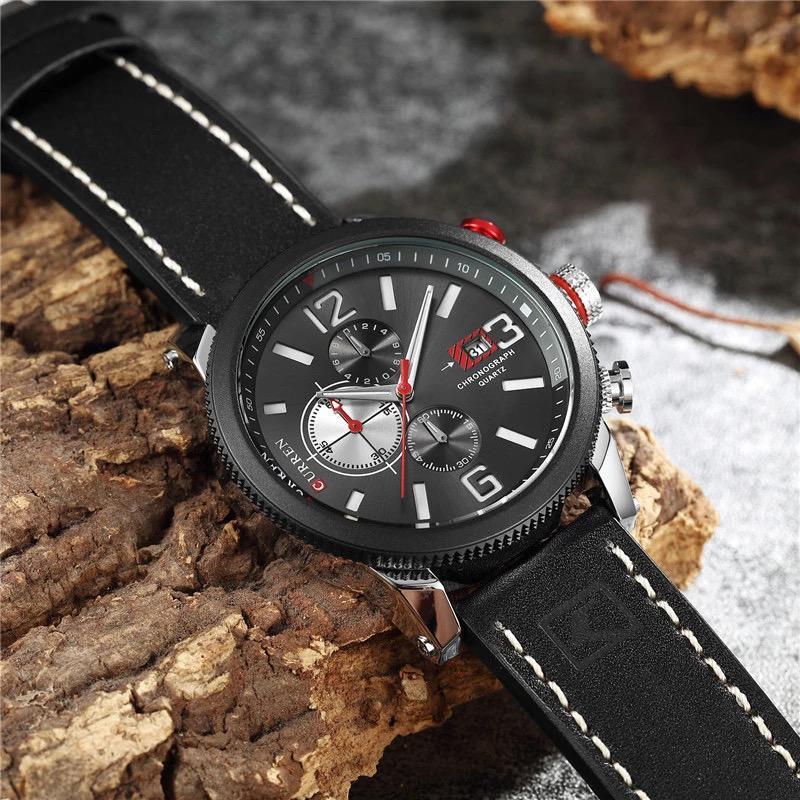 CURREN 8281 Men's Leather Straps Watch
