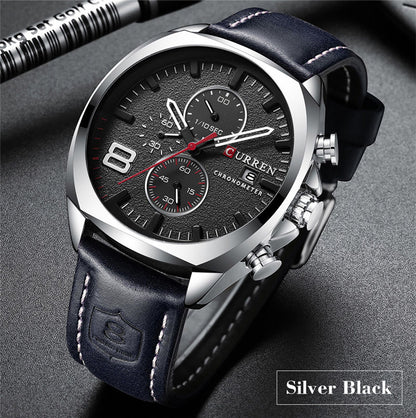 CURREN 8324 Men's Leather Straps Watch