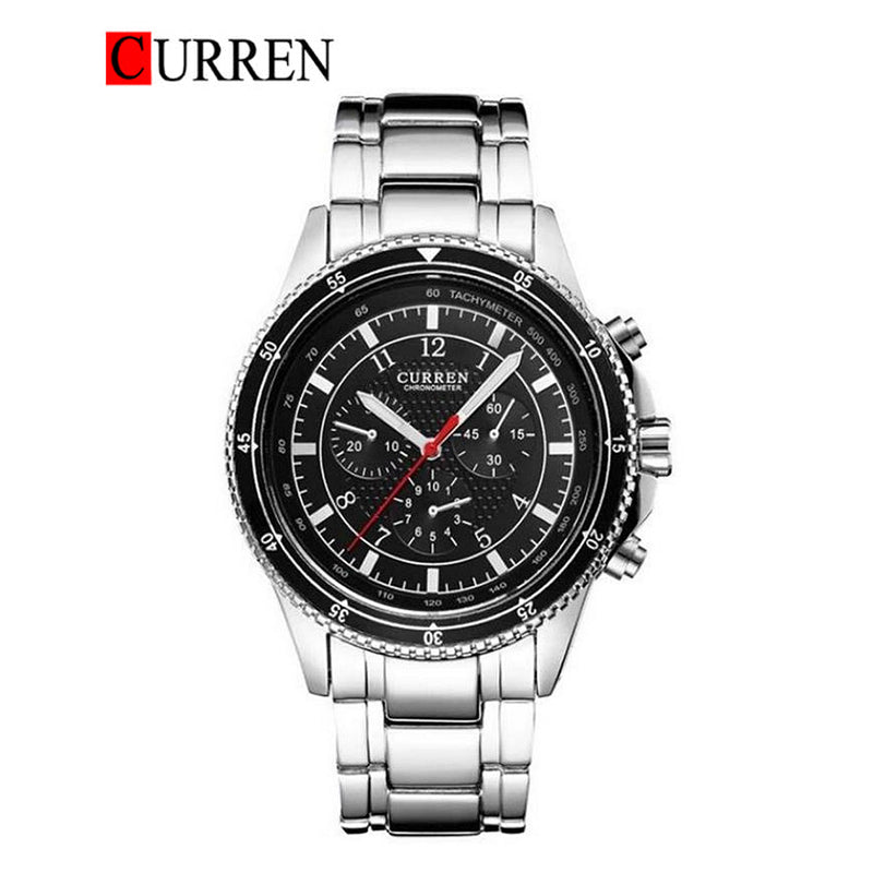 CURREN Original Brand Stainless Steel Band Wrist Watch For Men With Brand (Box & Bag)-8055