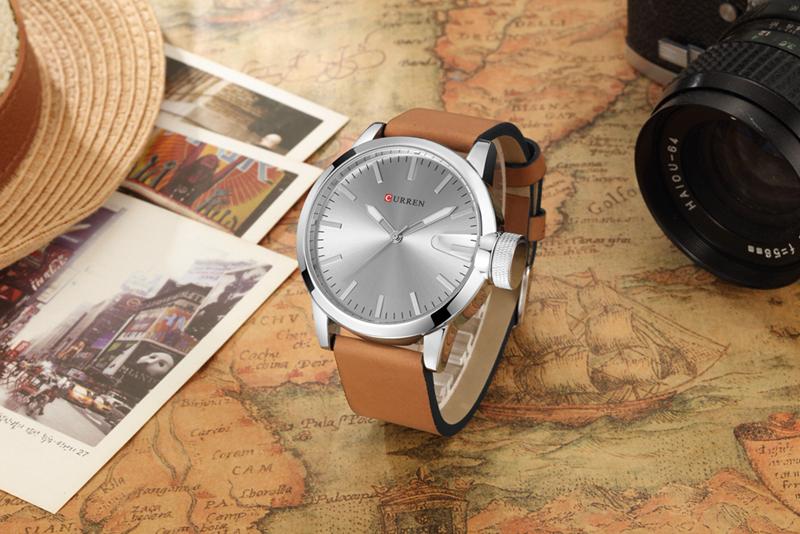 CURREN 8208 Men's Leather Straps Watch