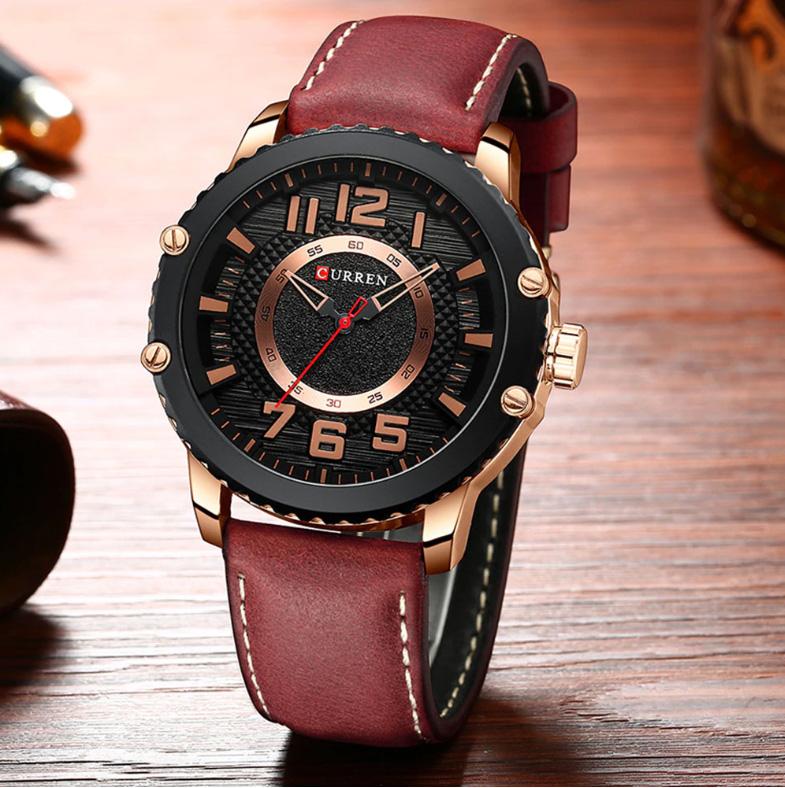 CURREN 8341 Men's Leather Straps Watch